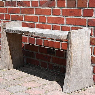 Sitzbank - Eiche 2 Jahre verwittert Sitzbank