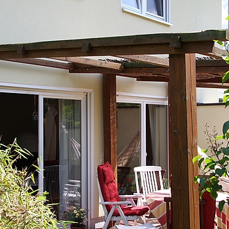 Sonnendach Lärche - hällt bei bedarf 3 Hängematten Sonnendach